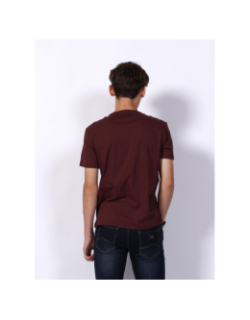 T-shirt vineyard basique logo bordeaux homme - Armani Exchange