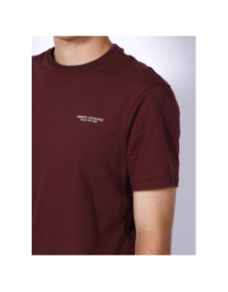 T-shirt vineyard basique logo bordeaux homme - Armani Exchange