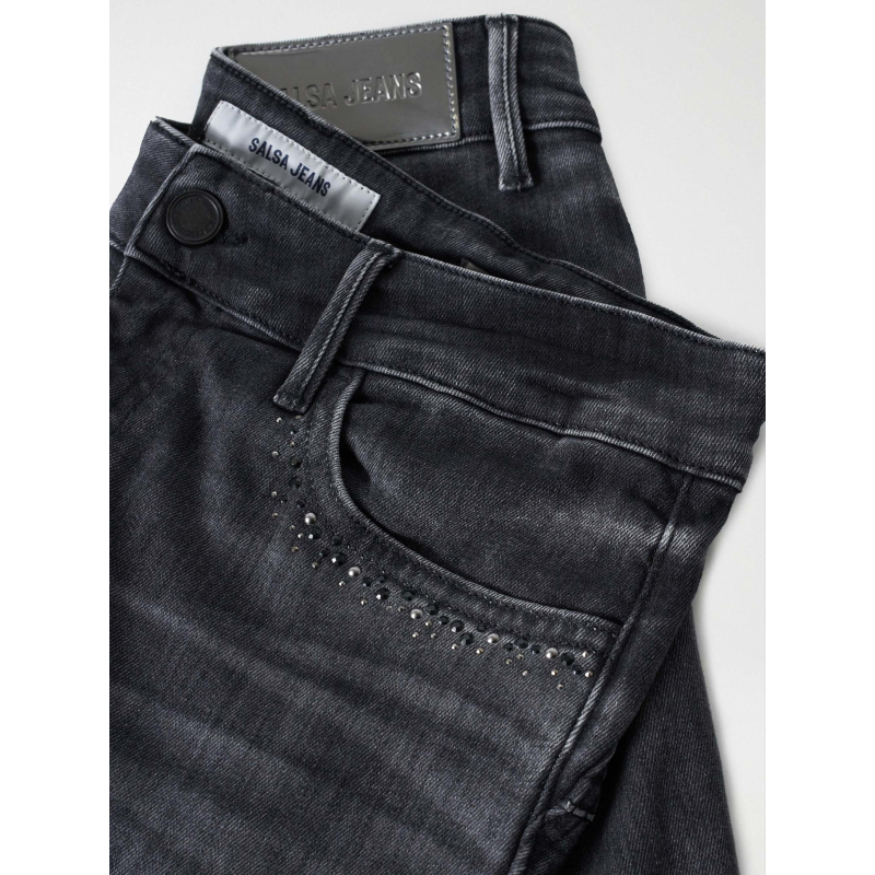 Jean skinny wonder gris foncé femme Salsa Jeans wimod