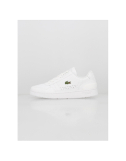 Baskets en cuir t-clip essential blanc femme - Lacoste