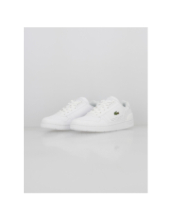 Baskets en cuir t-clip essential blanc femme - Lacoste
