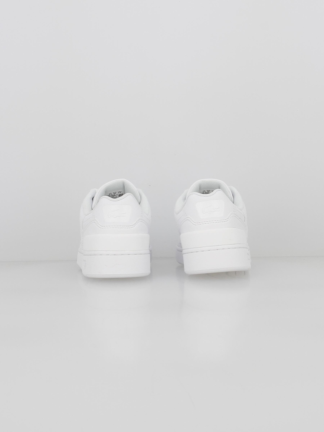 Baskets en cuir t-clip essential blanc femme - Lacoste