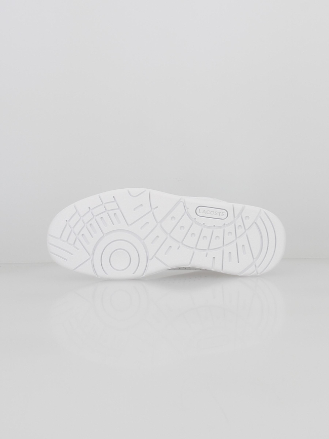 Baskets en cuir t-clip essential blanc femme - Lacoste