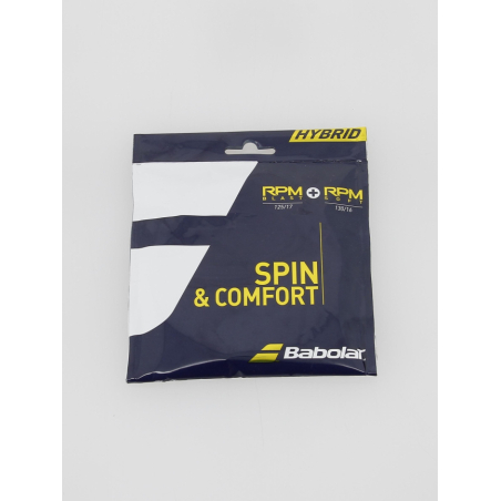 Corde De Tennis Volkl Psycho Hybrid 12 M - Confort Et Contrôle Améliorés, Idéale Pour Joueurs Recherchant Une Sensation Naturelle