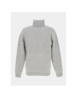 Pull col boutonné chiné gris homme - Petrol Industries