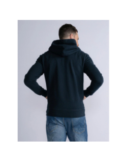 Sweat zippé à capuche brodé bleu marine homme - Petrol Industries