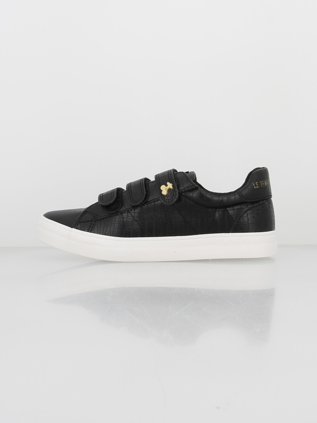 Baskets basses vic python noir femme - Le Temps Des Cerises
