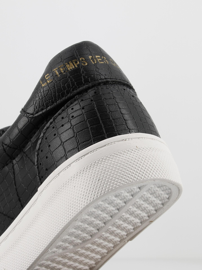 Baskets basses vic python noir femme - Le Temps Des Cerises