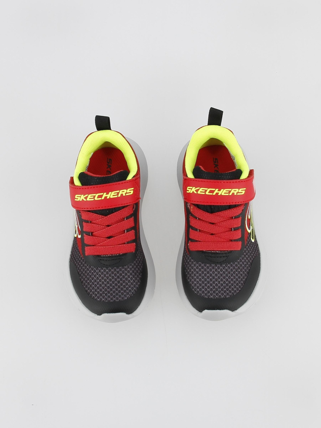 Baskets skech fast gris rouge enfant - Skechers