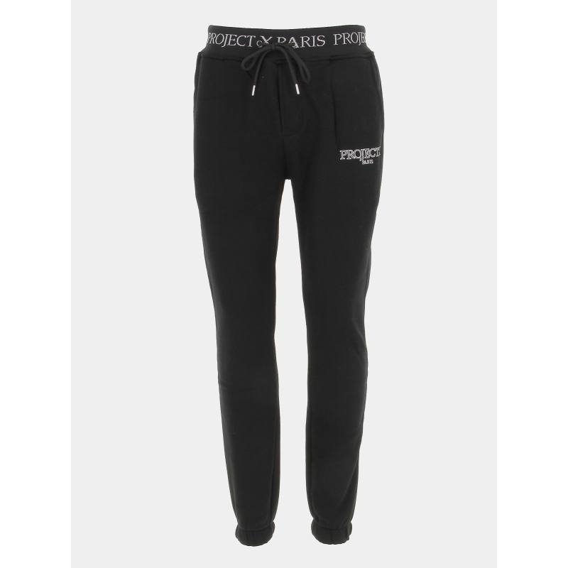 Jogging uni bande logo noir homme - Project X Paris