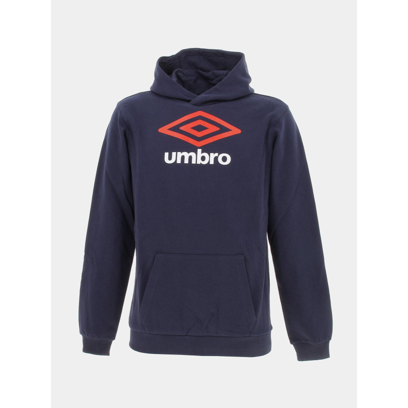 Sweat à capuche logo net bleu marine garçon - Umbro