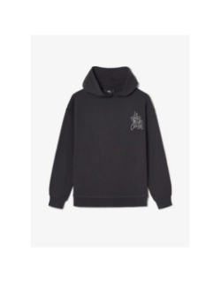 Sweat à capuche uni logo samgi noir fille - Le Temps Des Cerises