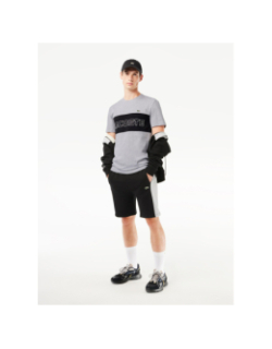 T-shirt core graphics gris chiné homme - Lacoste