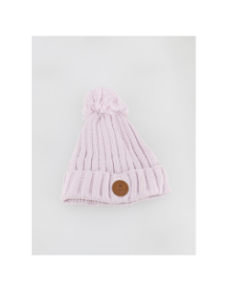 Bonnet polaire à pompons kir royal lila rose - Cabaïa