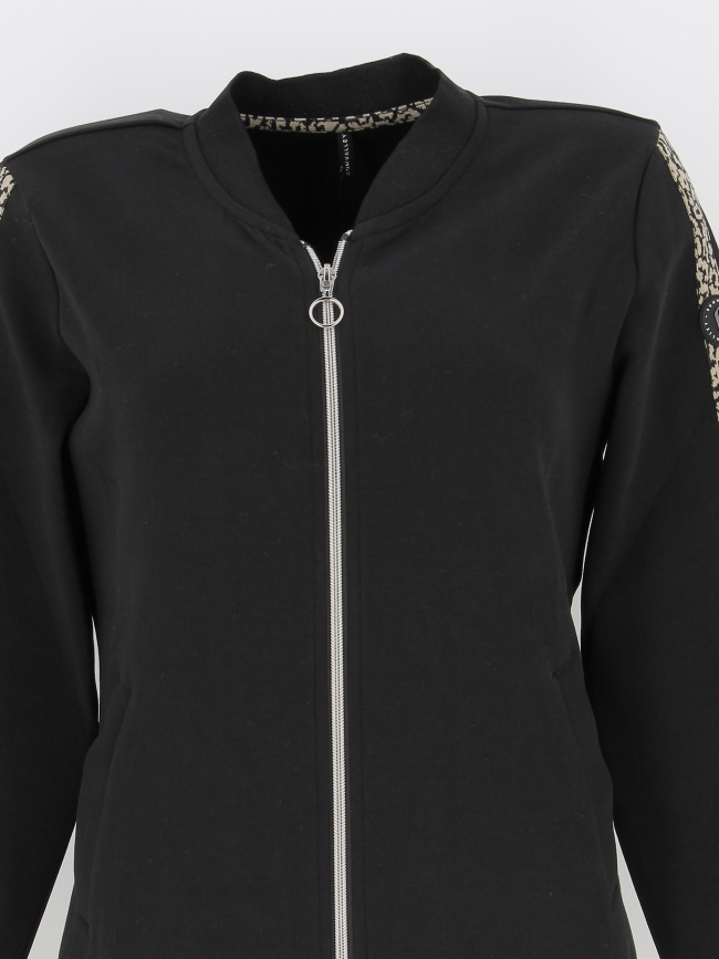 Veste dhafno avec imprimé noir femme - Sun Valley