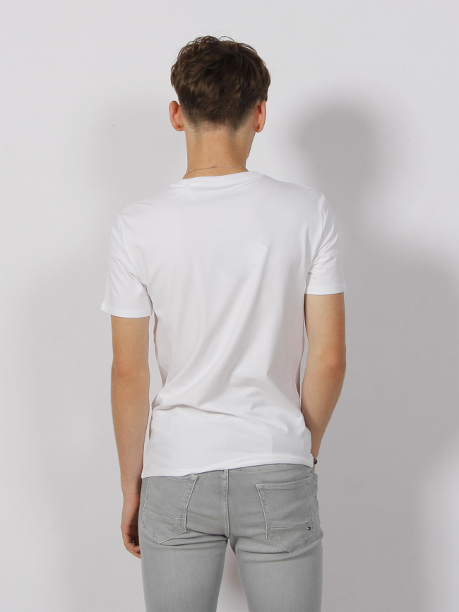 T-shirt éco super slim logo core blanc homme - Guess