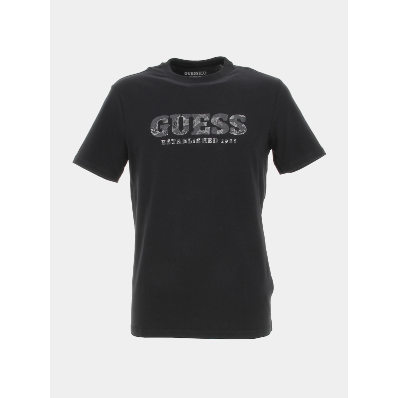 T-shirt rubber noir homme - Guess