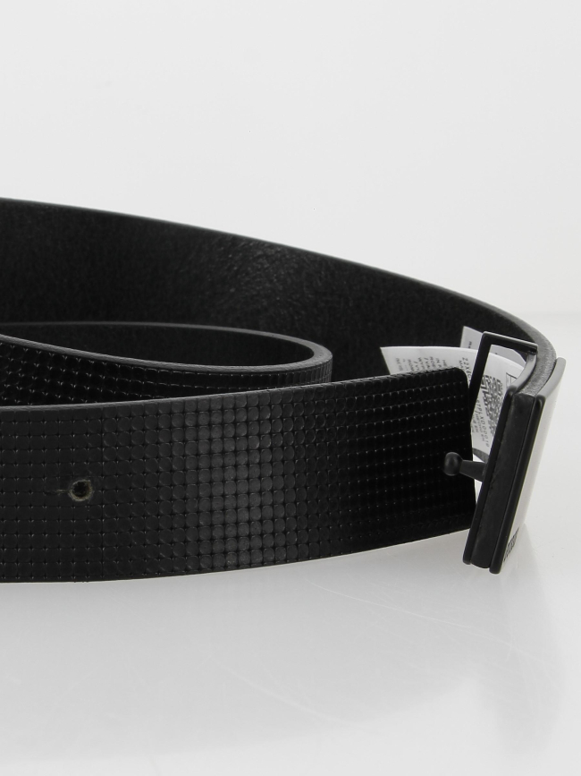 Ceinture en cuir glam placket noir homme - Guess
