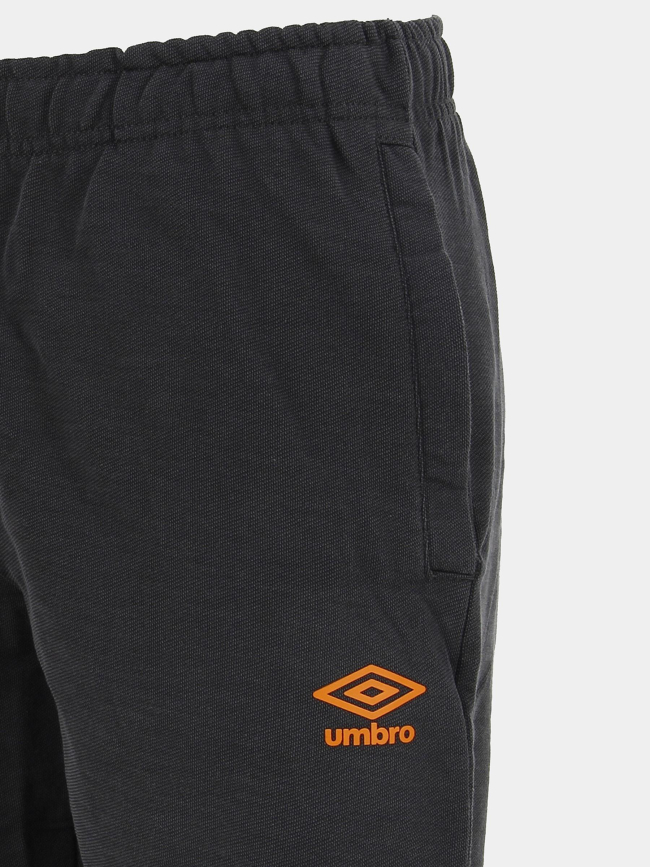 Short jogging logo gris orange homme - Umbro