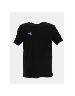 T-shirt uni logo brodé noir bleu homme - Umbro