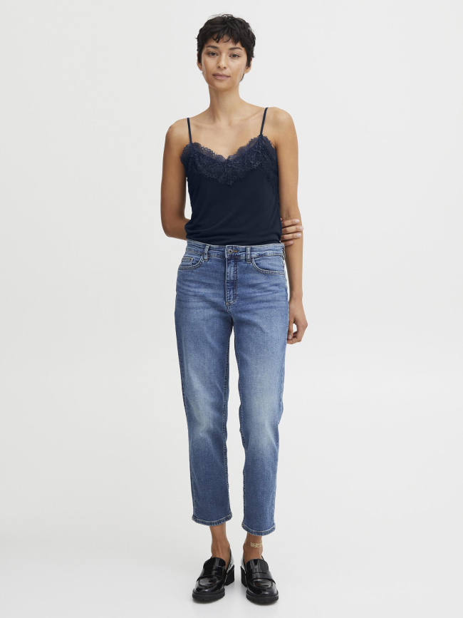 Débardeur caraco like bleu marine femme - Ichi