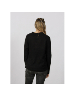 Pull col v kamara noir femme - Ichi