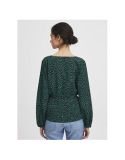 Blouse imprimés dara vert femme - Ichi