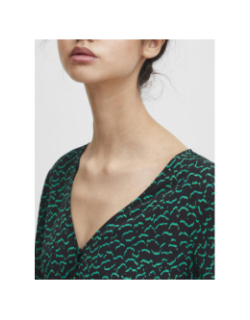 Blouse imprimés dara vert femme - Ichi