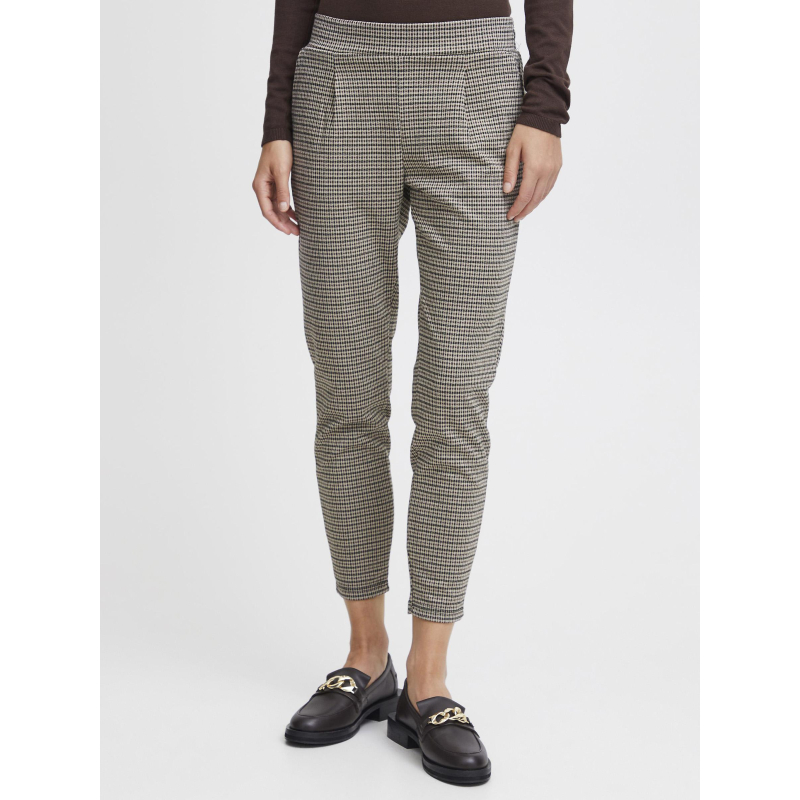Pantalon imprimés kate cameleon marron femme - Ichi