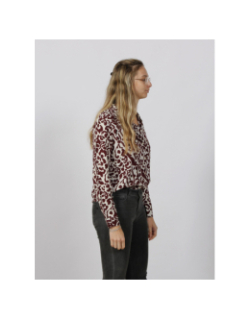 Chemisier imprimés vera bordeaux femme - Ichi