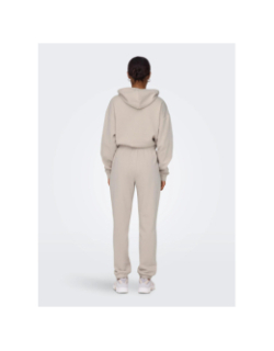 Pantalon de Jogging uni comfort brush beige femme - Only