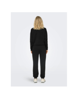 Pantalon de jogging uni comfort brush noir femme - Only Play