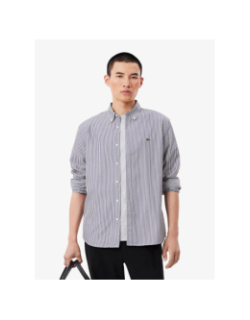 Chemise core essential à rayures blanc et bleu homme - Lacoste
