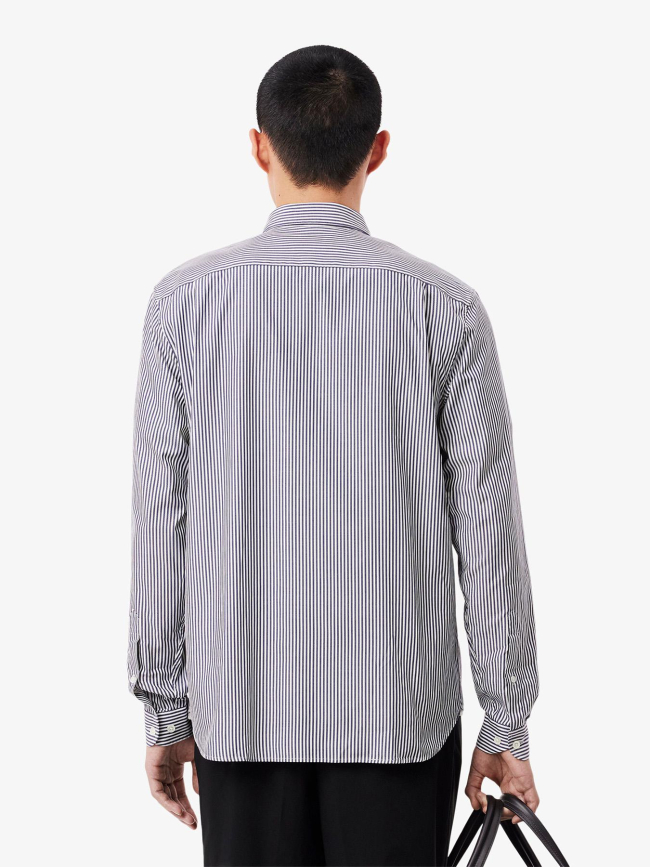Chemise core essential à rayures blanc et bleu homme - Lacoste