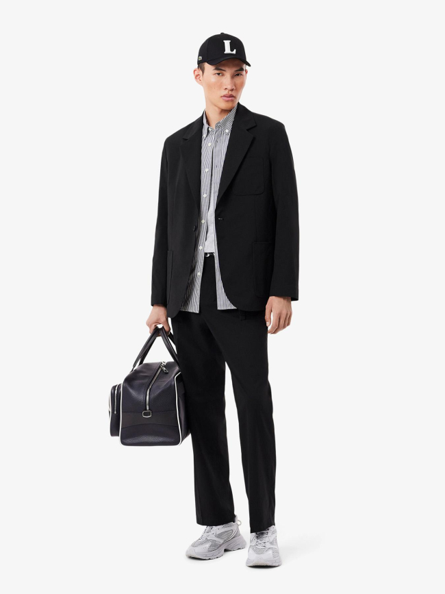 Chemise core essential à rayures blanc et bleu homme - Lacoste