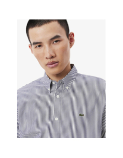 Chemise core essential à rayures blanc et bleu homme - Lacoste