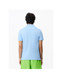Polo slim fit en petit piqué bleu homme - Lacoste