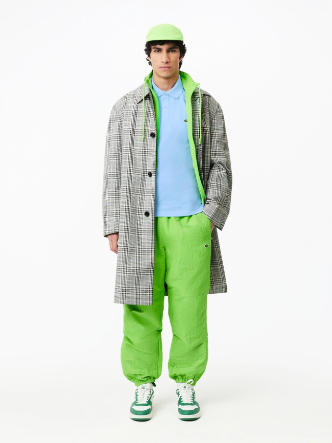 Polo slim fit en petit piqué bleu homme - Lacoste