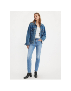 Jean droit taille haute 724 cool bleu clair femme - Levi's