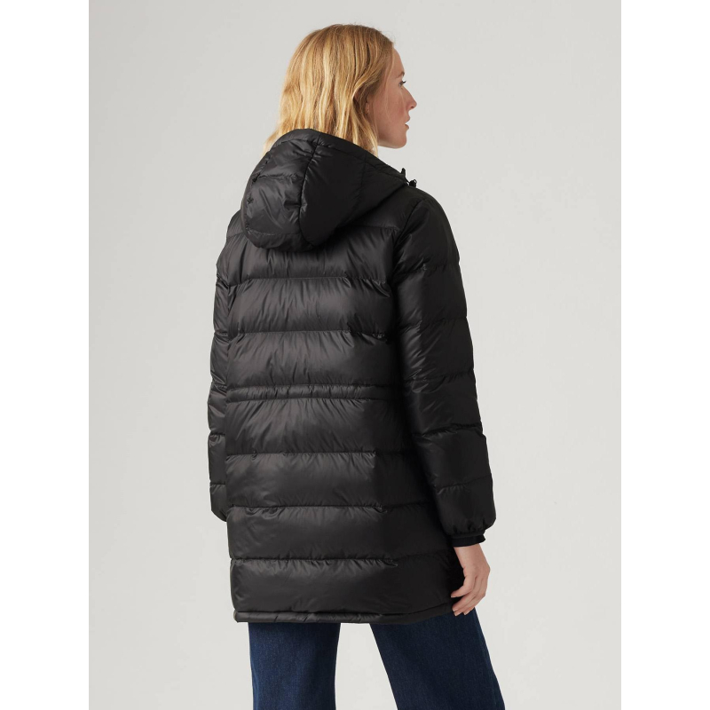 Doudoune Noire Doudoune AjustÃ©e Homme Doudoune Longue à Capuche