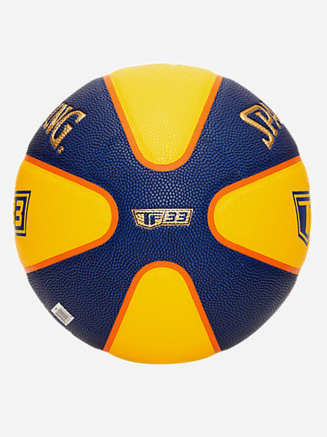 Ballon de basketball tf-33 gold taille 6 jaune bleu - Spalding