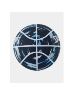 Ballon de basketball marble series t7 bleu et blanc - Spalding