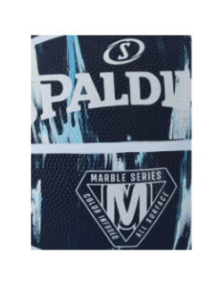 Ballon de basketball marble series t7 bleu et blanc - Spalding