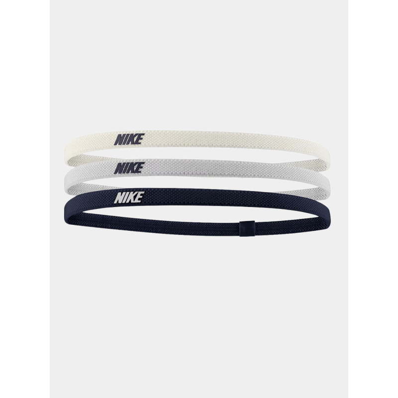 Pack de 3 bandeaux élastiques 2.0 noir blanc bleu - Nike