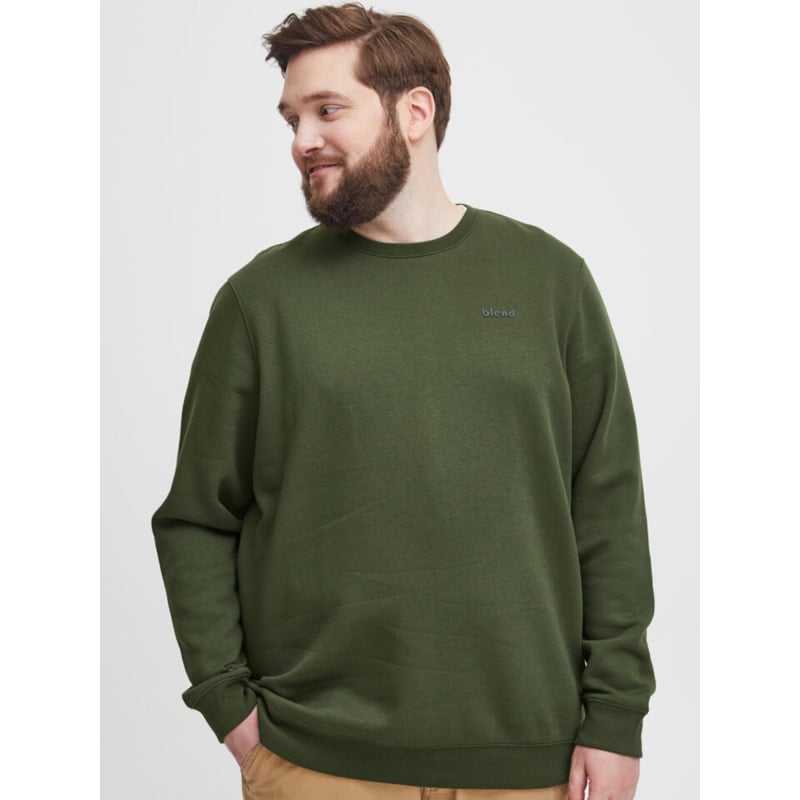 Sweat downton crew kaki homme - Blend