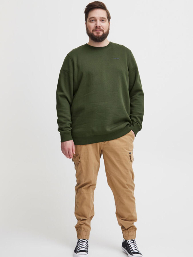 Sweat downton crew kaki homme - Blend