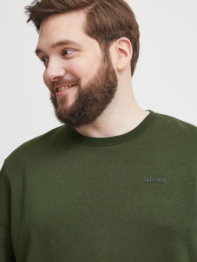 Sweat downton crew kaki homme - Blend