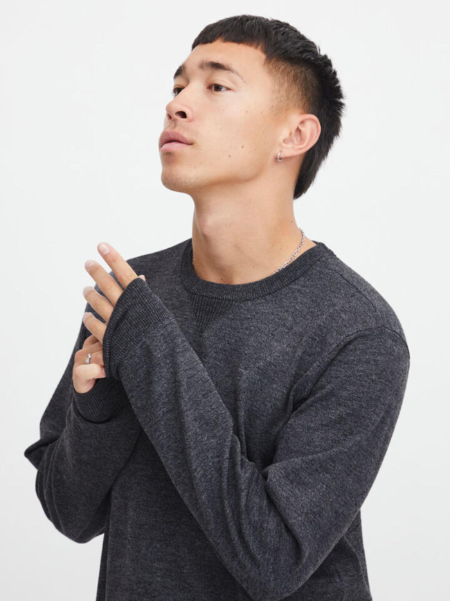 Pull uni bhbruton gris homme - Blend