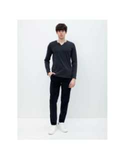 Pantalon en velours côtelé noir homme - Blend