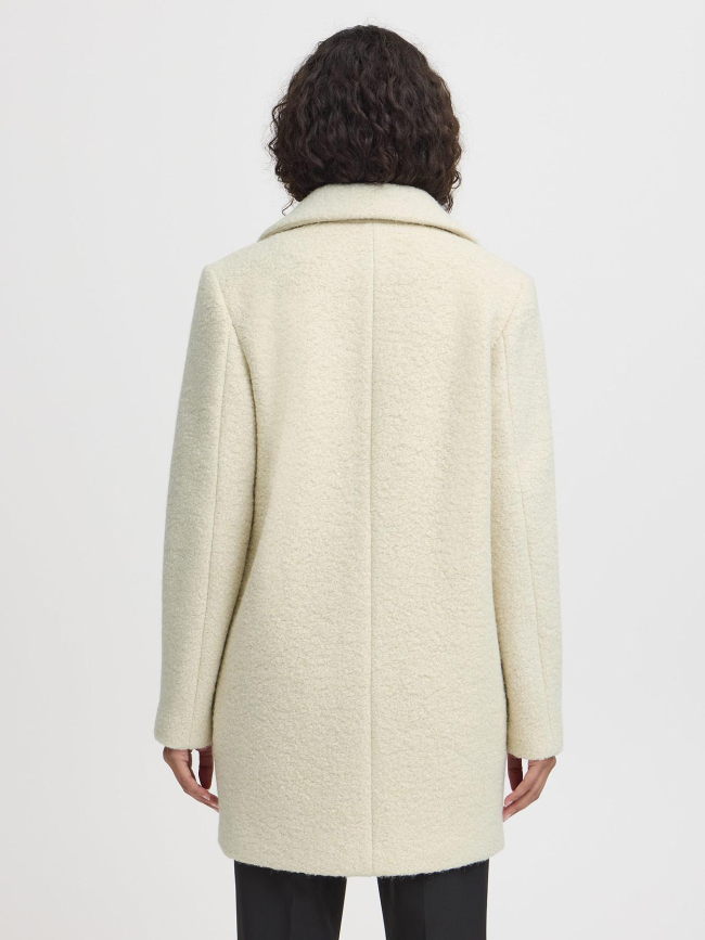 Manteau en laine ihstipa beige femme - Ichi